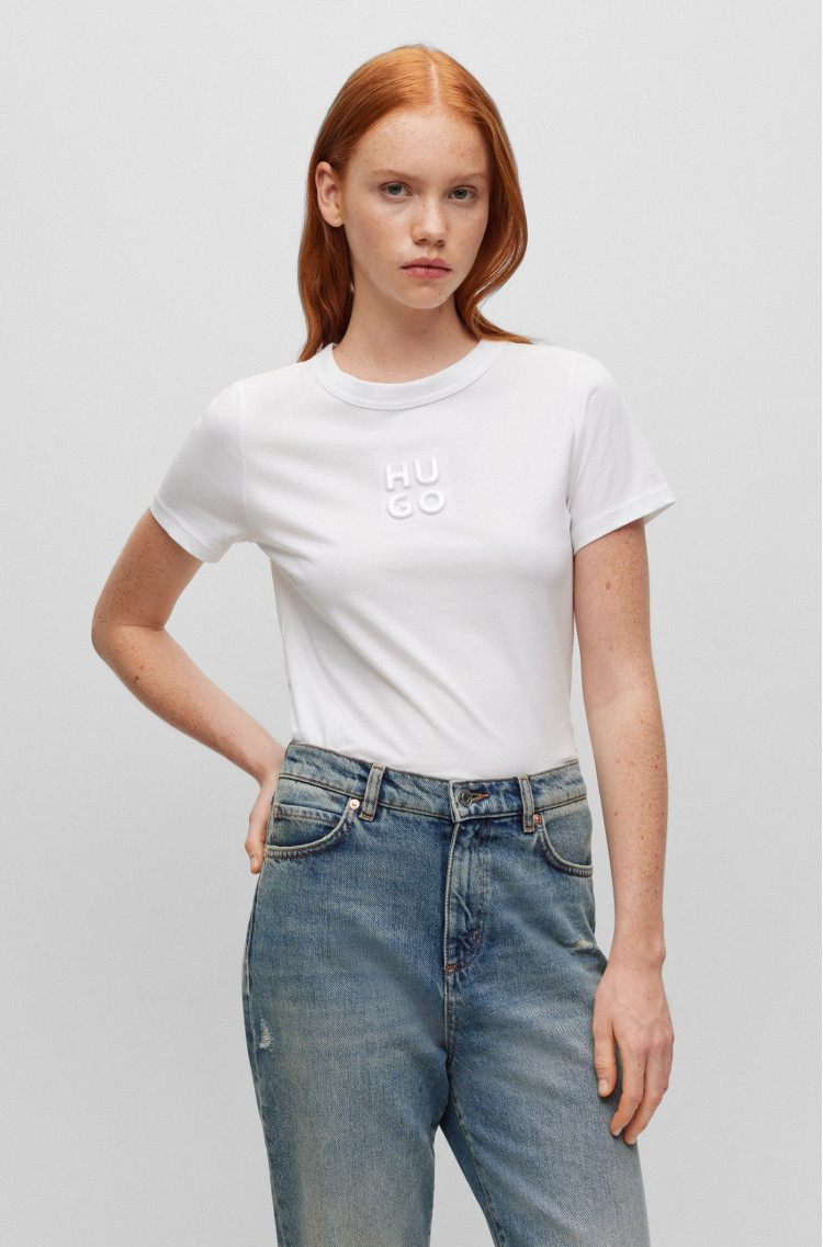 Футболка Slim Fit для жінок (474305), колір Білий - №2