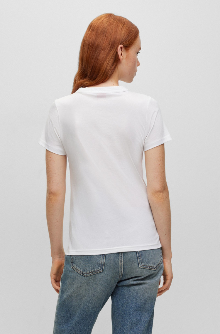 Футболка Slim Fit для жінок (474305), колір Білий - №4