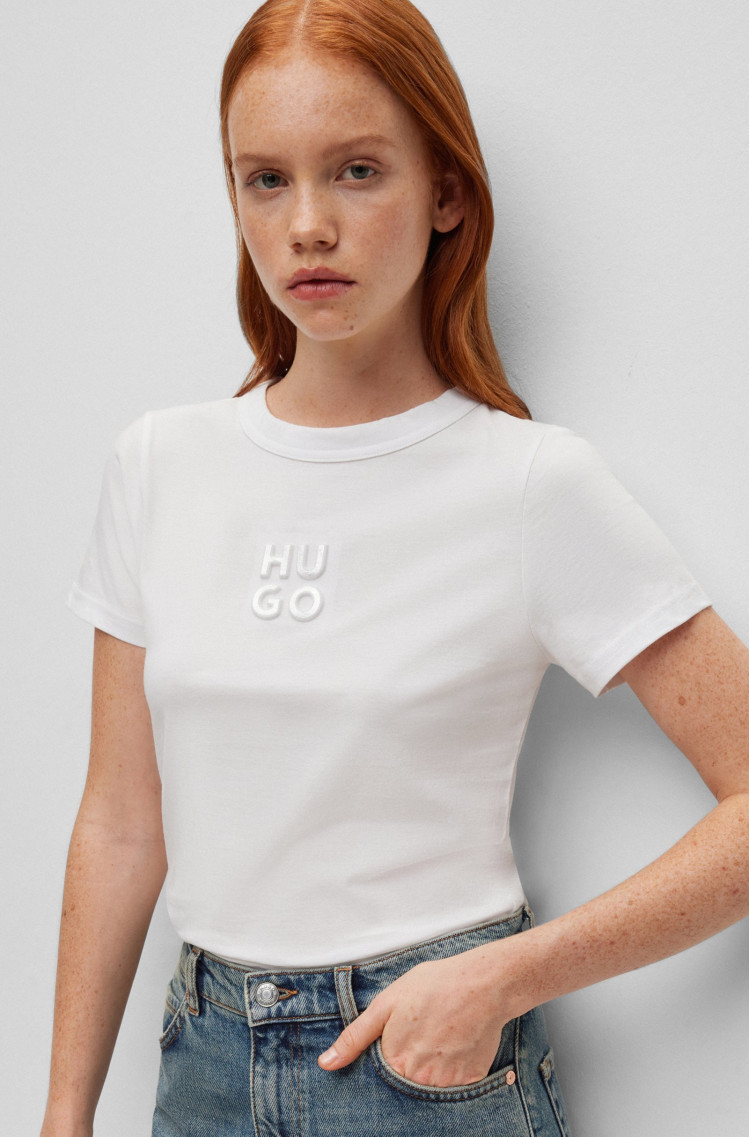 Футболка Slim Fit для жінок (474305), колір Білий - №5