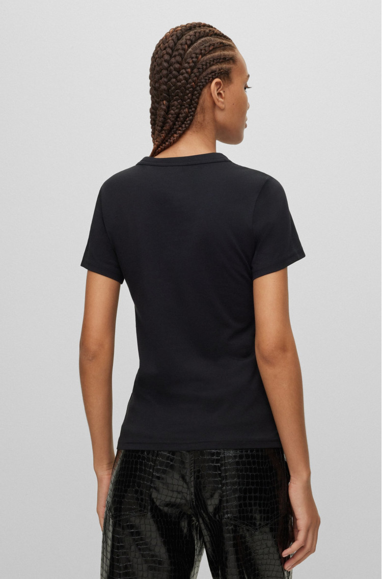 Футболка Slim Fit для женщин (474306), цвет Черный - №4