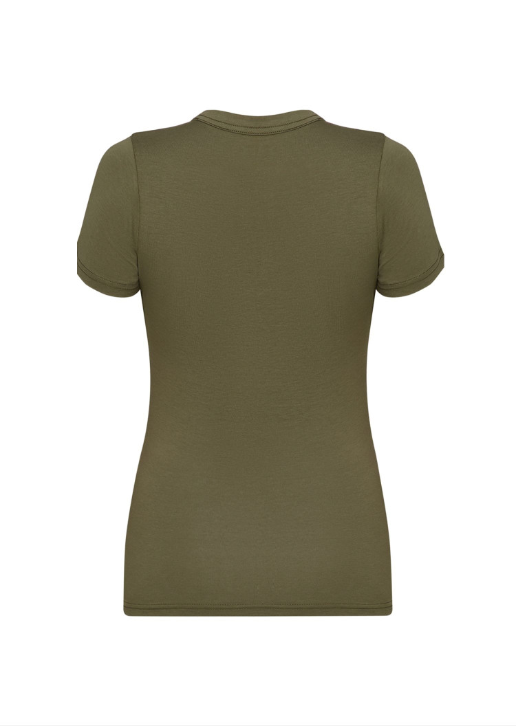 Футболка Extra-slim fit для женщин (474308), цвет Оливковый - №2