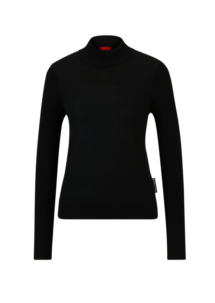 Гольф Slim fit для жінок (474316), колір Чорний - №1