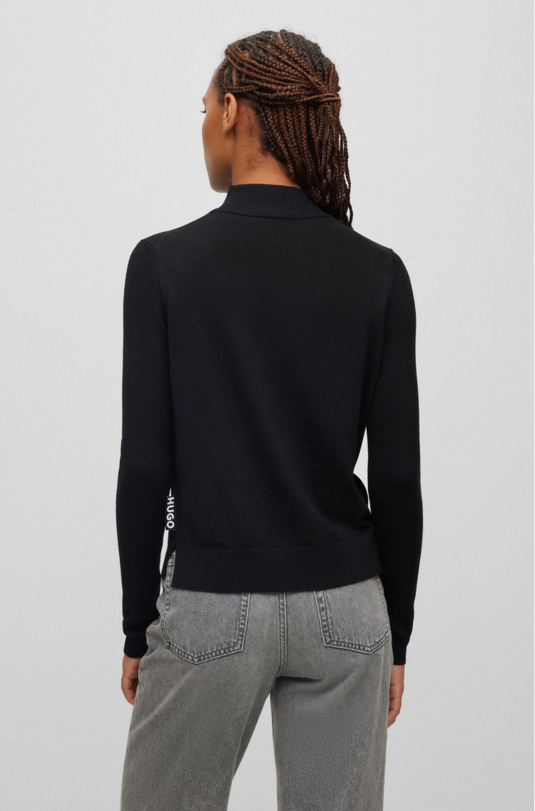 Гольф Slim fit для жінок (474316), колір Чорний - №4