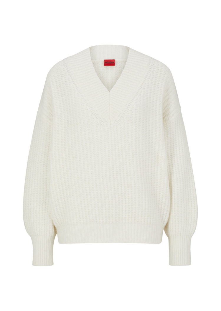 Джемпер Relaxed fit для женщин (474318), цвет Белый - №1