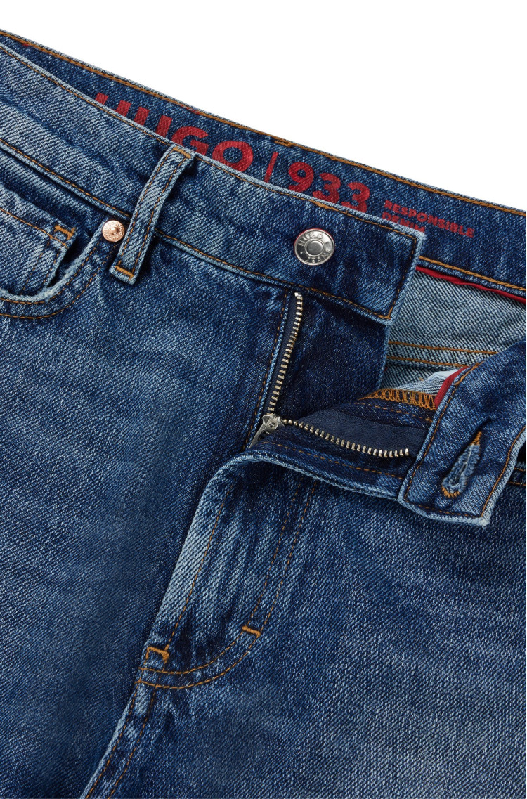 Джинси Regular Regular Fit Висока для жінок (474328), колір Синій - №6