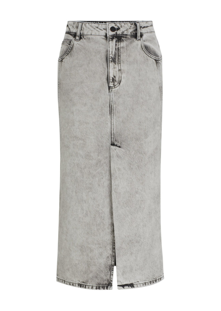 Юбка миди Slim fit для женщин (474329), цвет Серый - №1