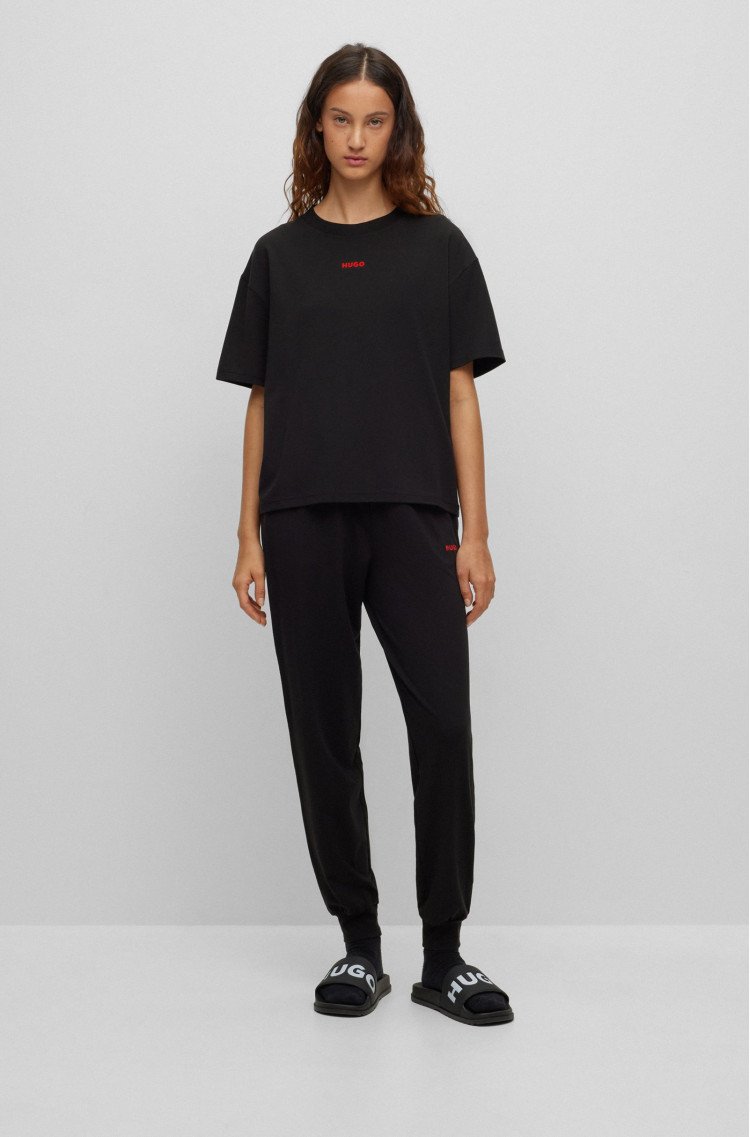 Спортивные брюки Slim fit Высокая для женщин (474344), цвет Черный - №2
