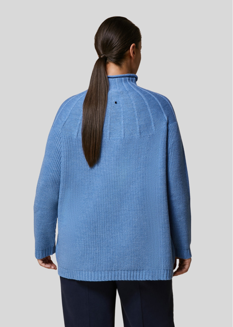 Светр Regular fit для жінок (474855), колір Синій - №4