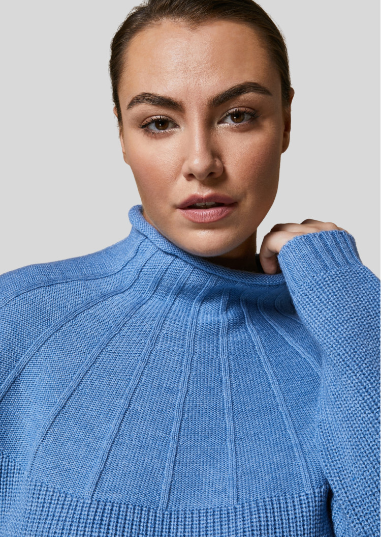 Светр Regular fit для жінок (474855), колір Синій - №5
