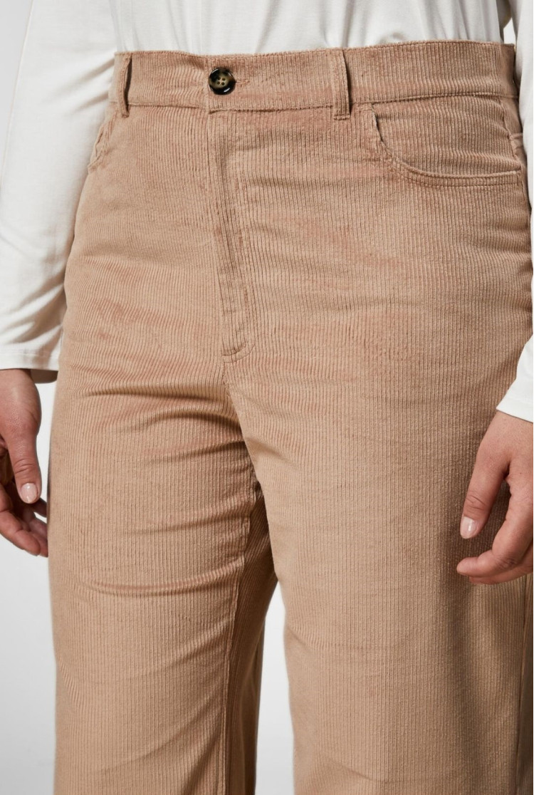 Брюки повседневные Relaxed fit Высокая для женщин (474860), цвет Коричневый - №5