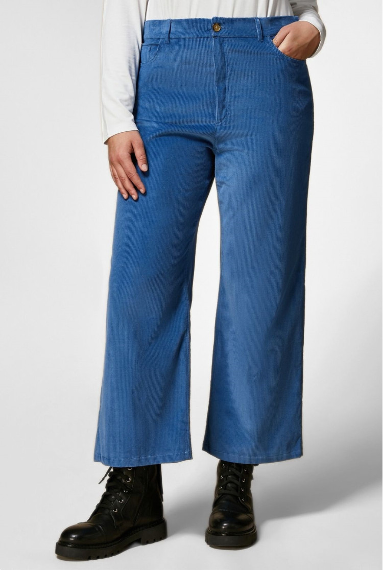 Брюки повседневные Relaxed fit Высокая для женщин (474861), цвет Синий - №3