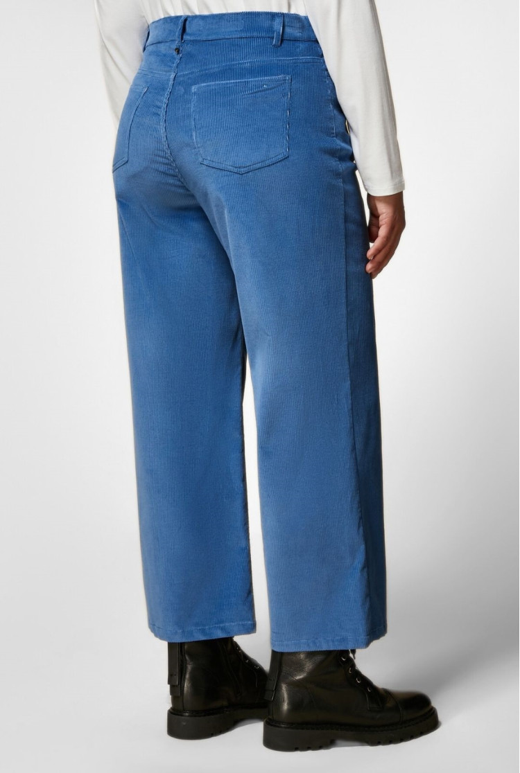 Брюки повседневные Relaxed fit Высокая для женщин (474861), цвет Синий - №4