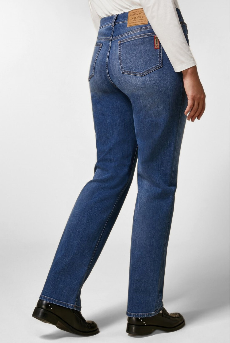 Джинсы Slim Slim fit Высокая для женщин (474868), цвет Синий - №4