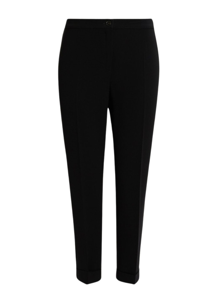 Брюки повсякденні Slim fit Середня для жінок (474885), колір Чорний - №1