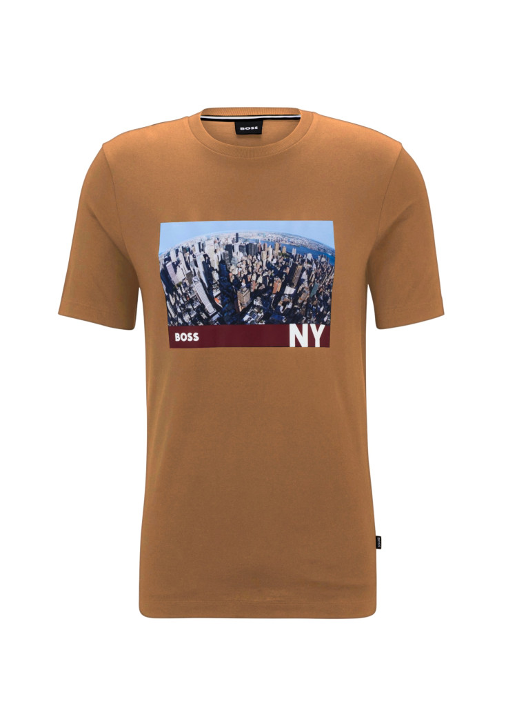 Футболка Regular fit для мужчин (475119), цвет Коричневый - №1
