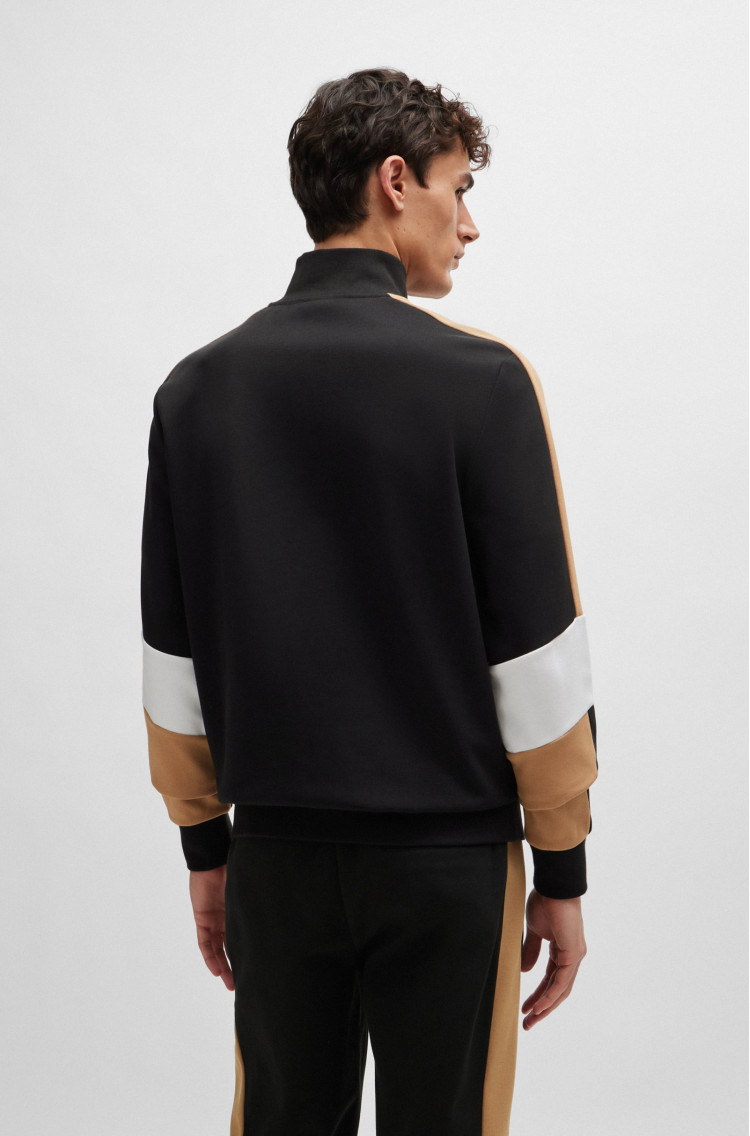 Спортивная кофта Regular fit для мужчин (475122), цвет Черный - №4