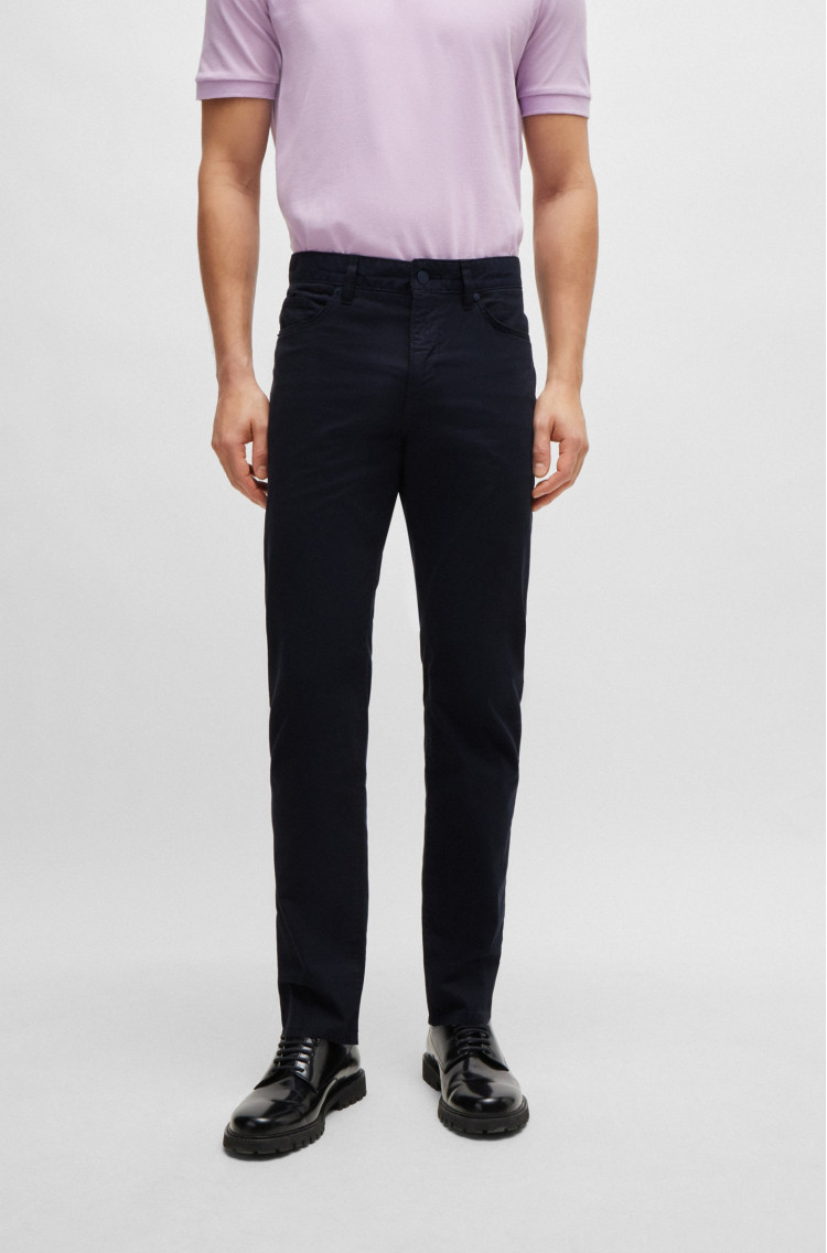 Брюки 5 карманов Slim Slim fit Средняя для мужчин (475129), цвет Синий - №3