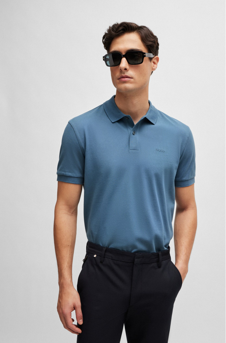 Поло Regular fit для чоловіків (475132), колір Синій - №2