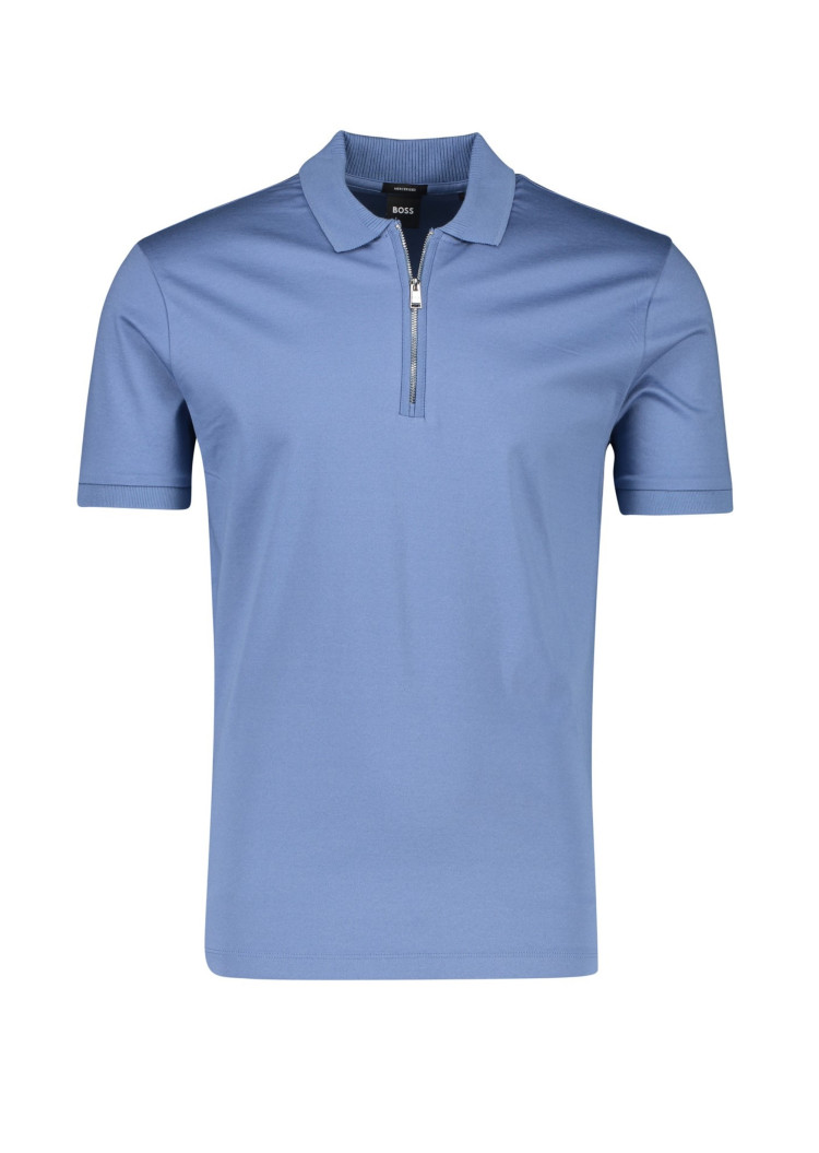 Поло Slim fit для чоловіків (475150), колір Синій - №1