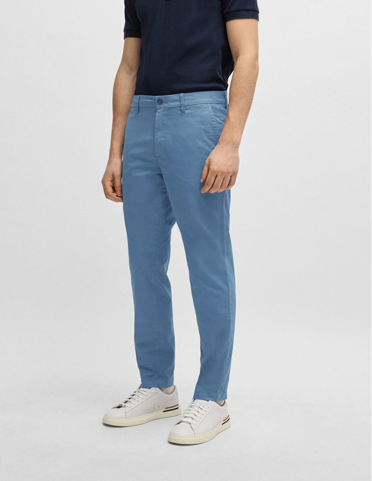 Брюки повсякденні Slim fit Середня для чоловіків (475156), колір Синій - №2