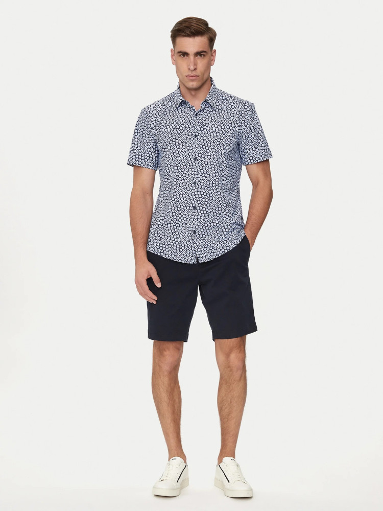 Шорти Slim fit Середня для чоловіків (475159), колір Синій - №3