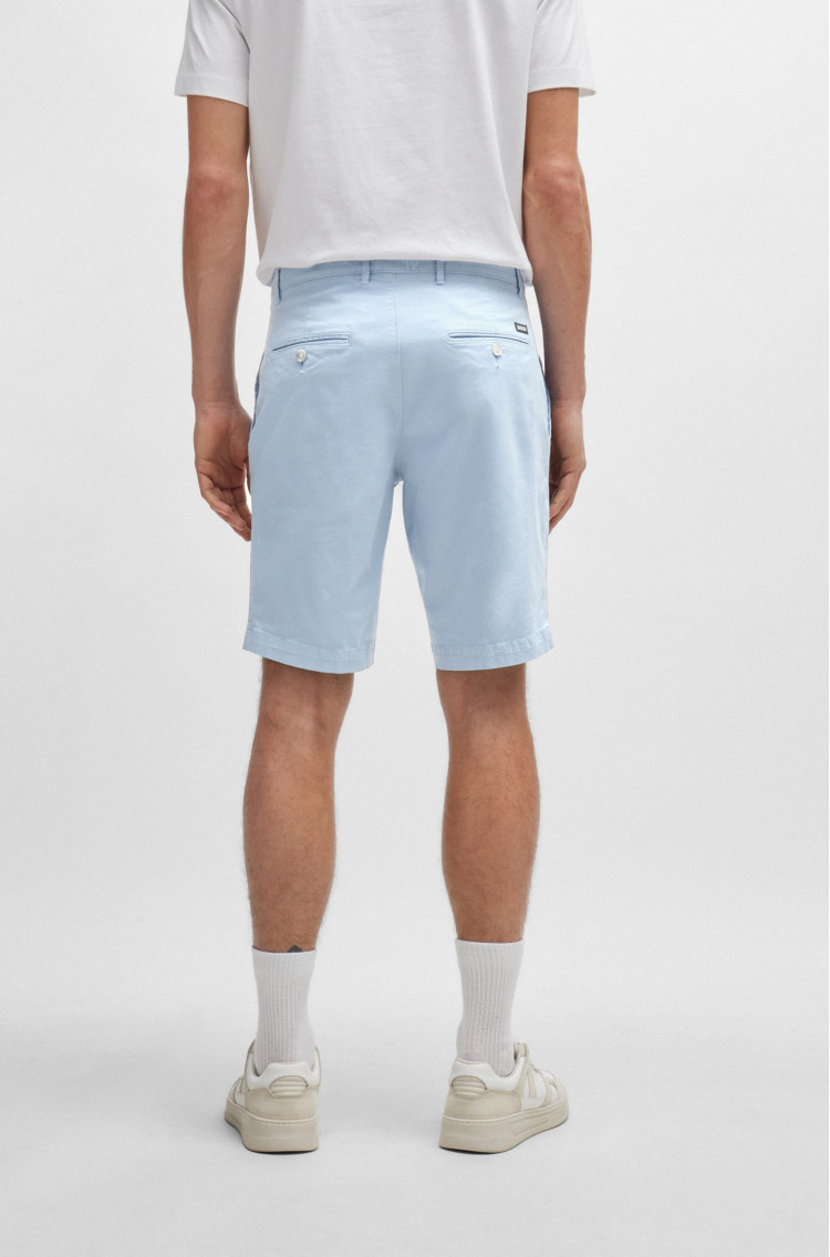 Шорти Slim fit Середня для чоловіків (475160), колір Синій - №4