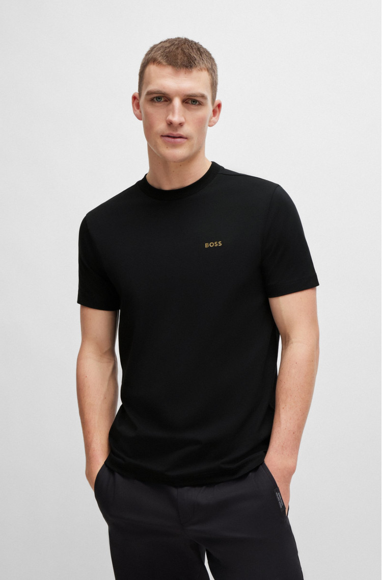 Футболка Regular fit для чоловіків (475206), колір Чорний - №2