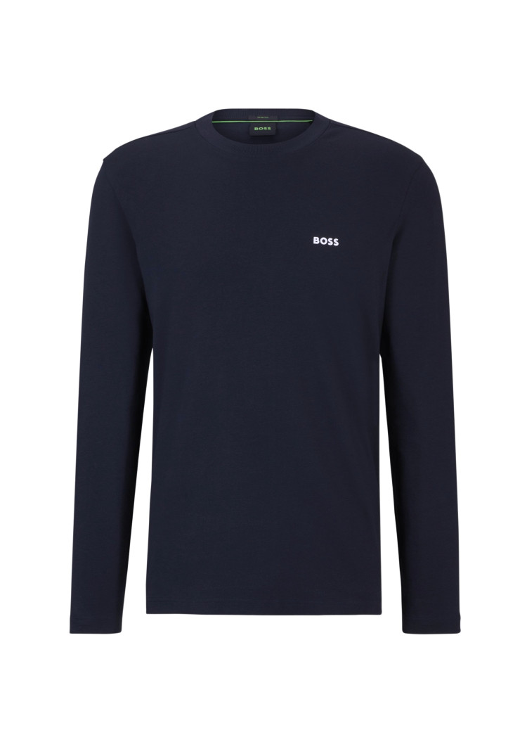Футболка з довгим рукавом Regular fit для чоловіків (475209), колір Синій - №1