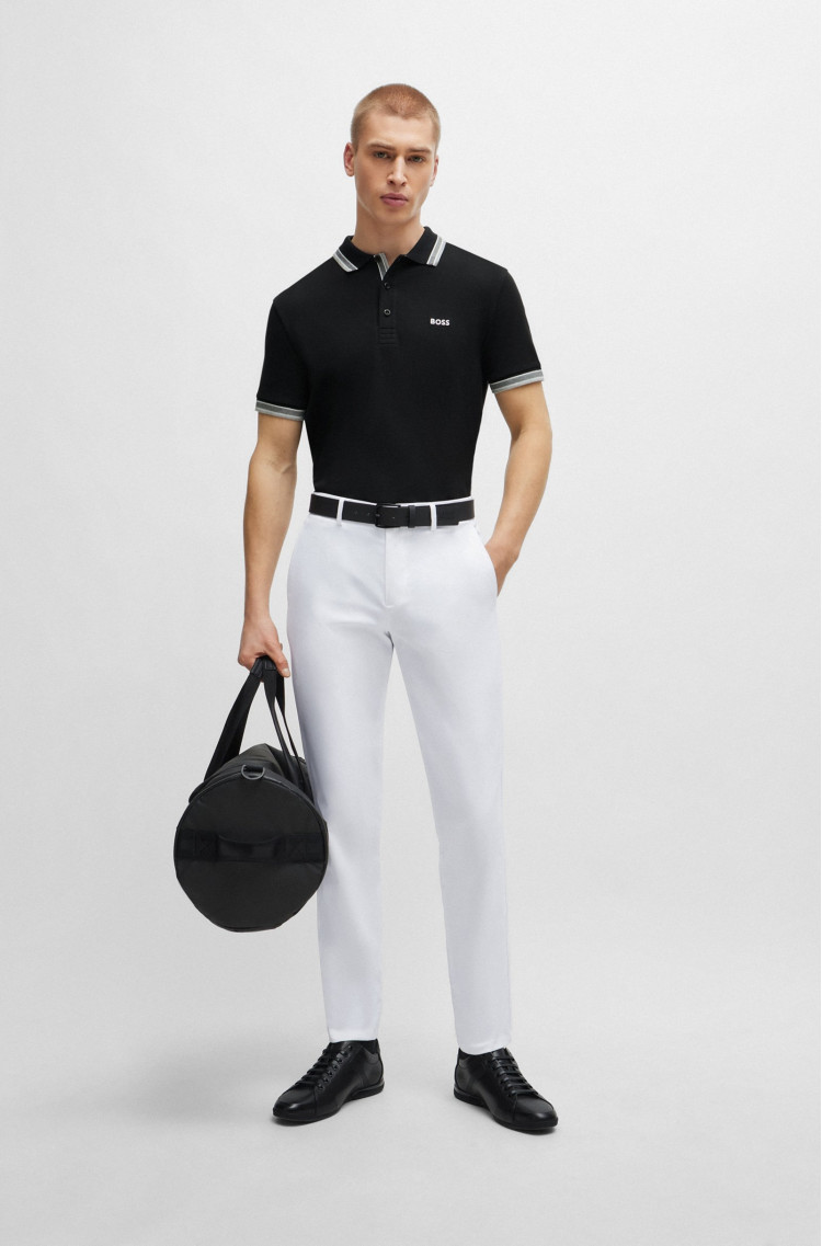 Поло Regular fit для мужчин (475213), цвет Черный - №3