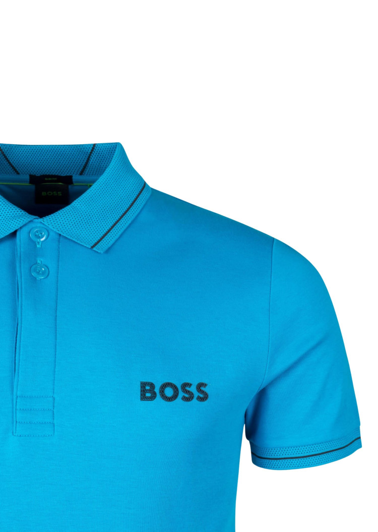 Поло Slim Fit для мужчин (475214), цвет Синий - №3