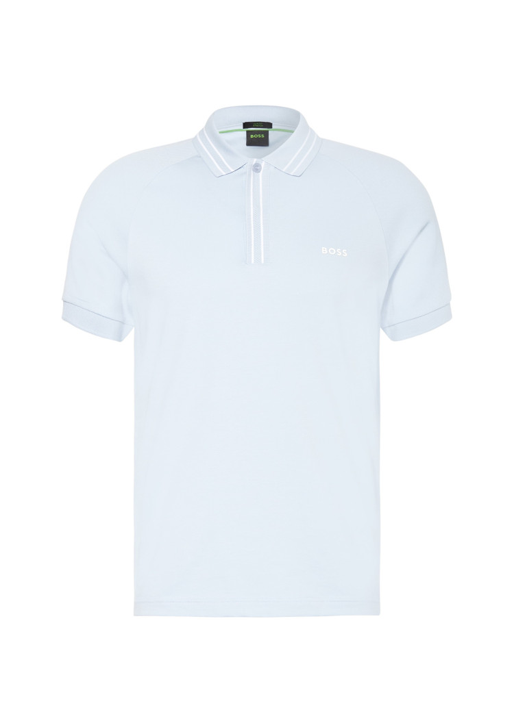 Поло Slim fit для чоловіків (475216), колір Синій - №1