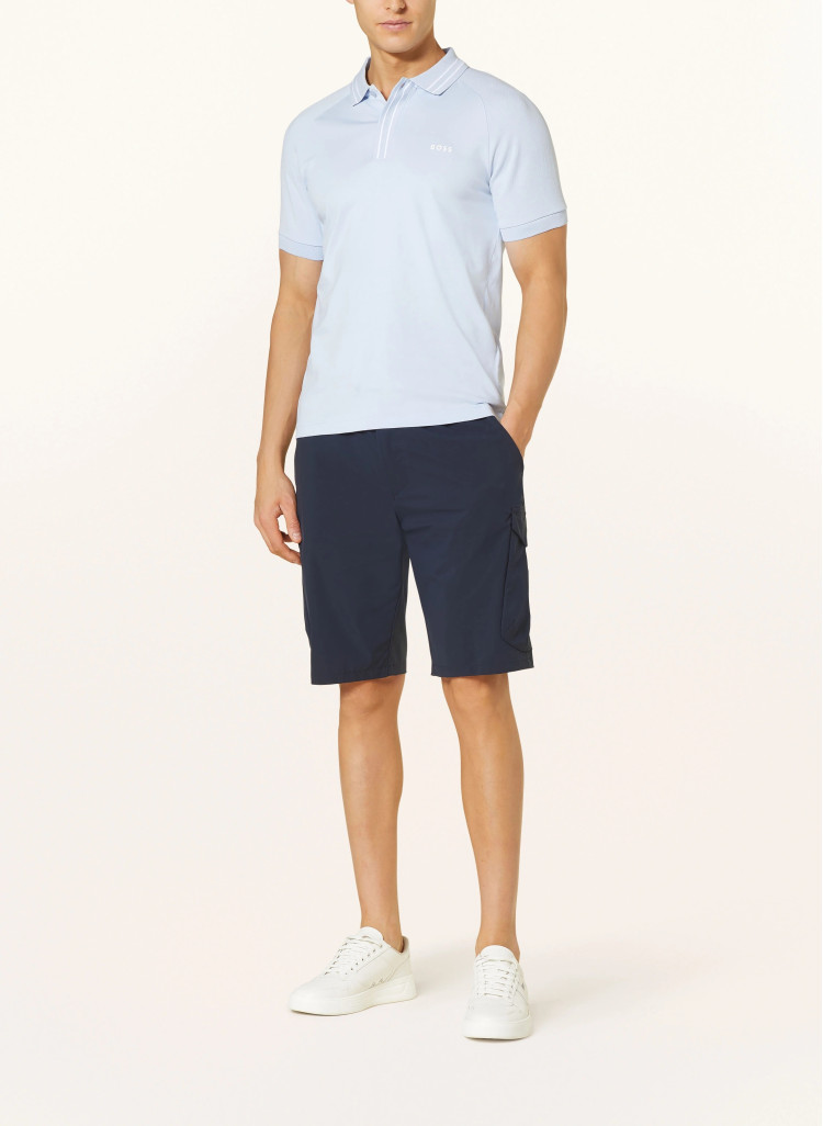 Поло Slim fit для чоловіків (475216), колір Синій - №2