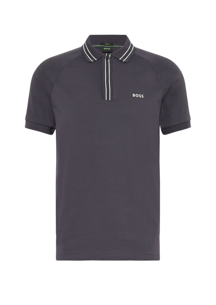 Поло Slim fit для чоловіків (475217), колір Синій - №1