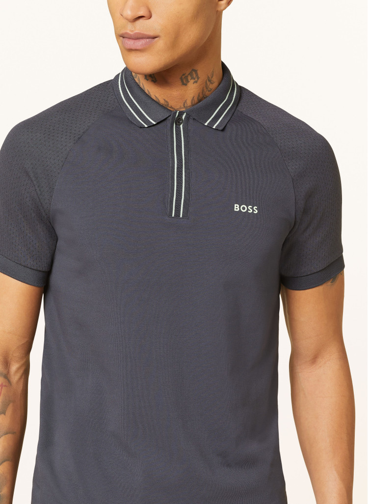 Поло Slim fit для чоловіків (475217), колір Синій - №4