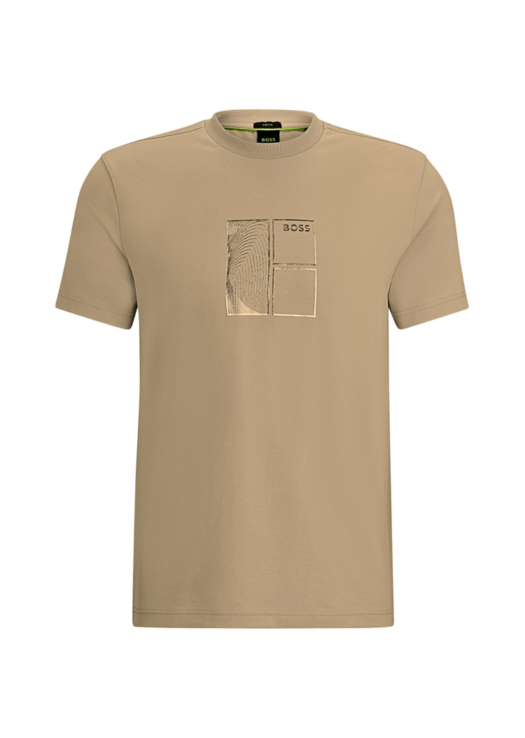 Футболка Regular fit для чоловіків (475226), колір Коричневий - №1