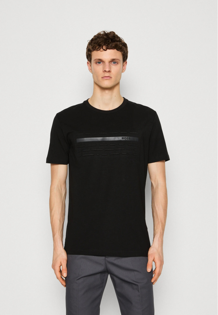 Футболка Regular fit для чоловіків (475227), колір Чорний - №2