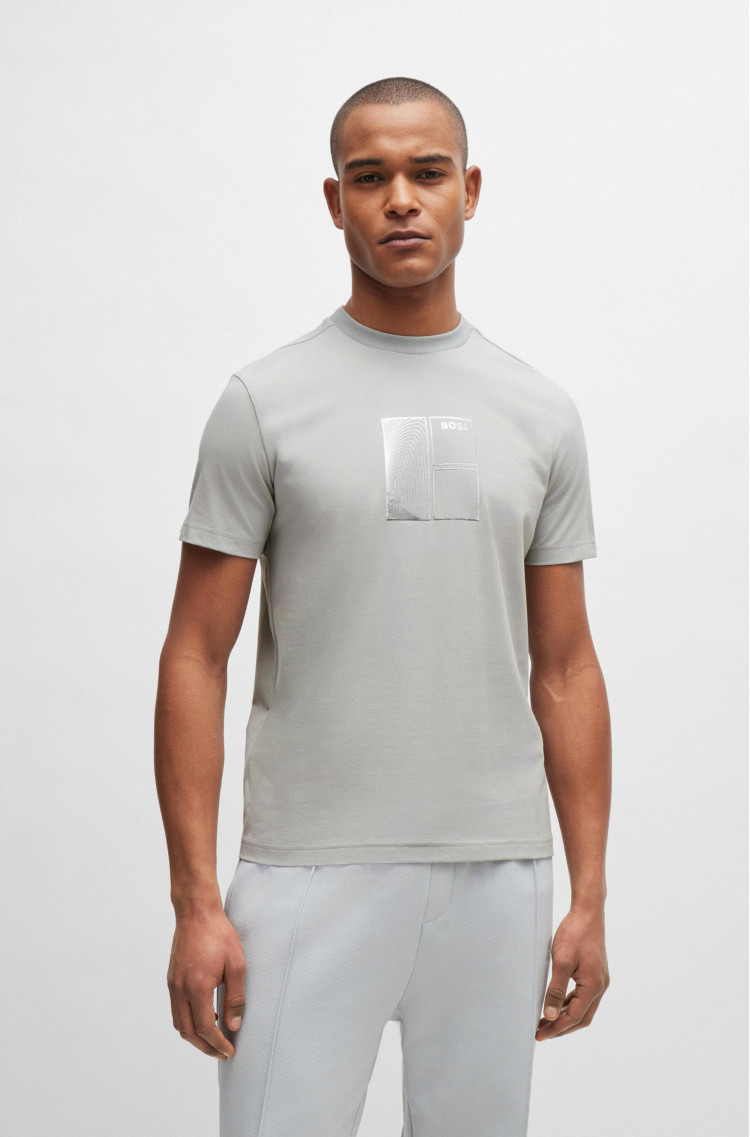 Футболка Regular fit для чоловіків (475238), колір Сірий - №3