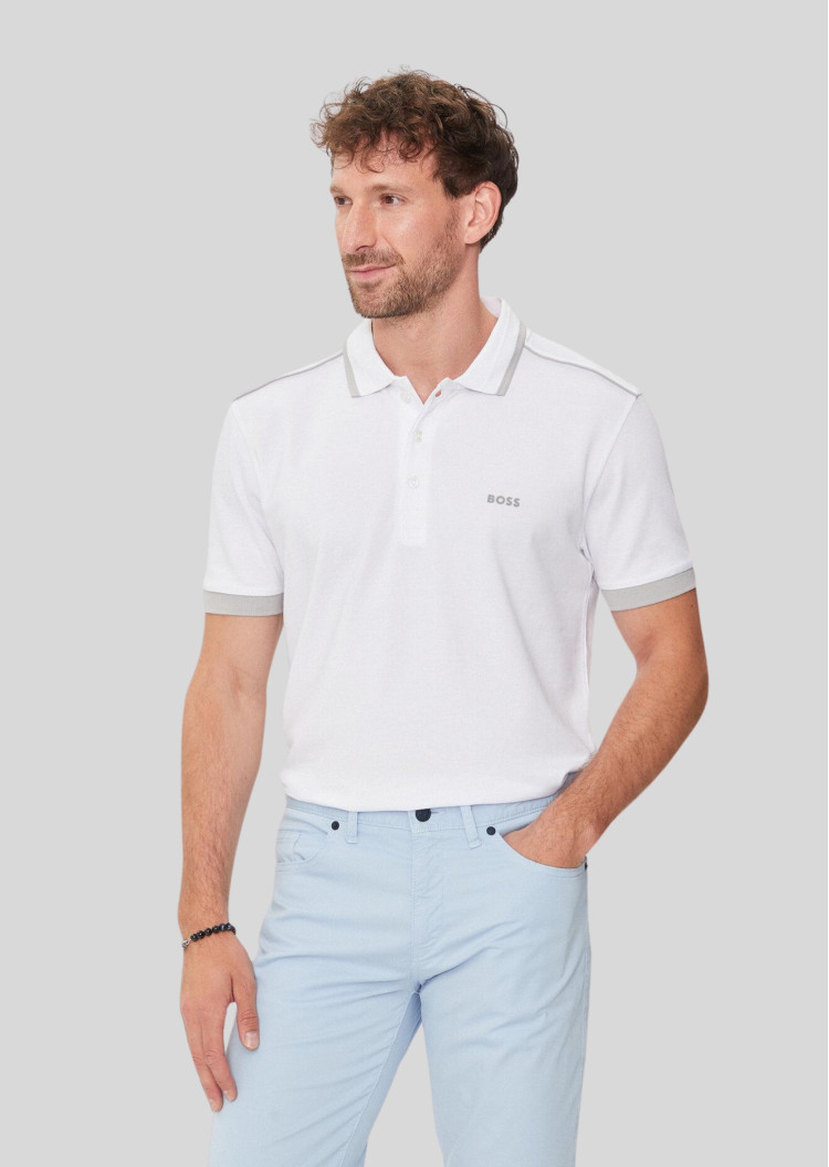 Поло Regular fit для чоловіків (475241), колір Білий - №2