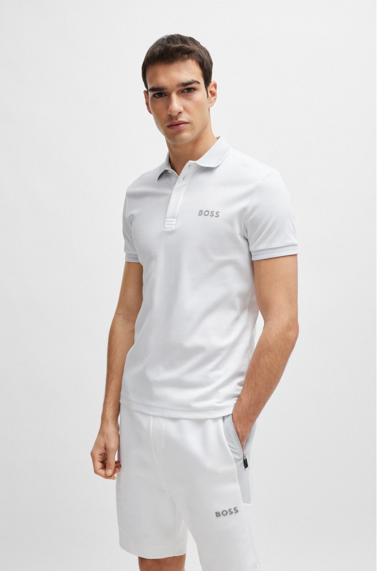 Поло Slim Fit для чоловіків (475255), колір Білий - №2