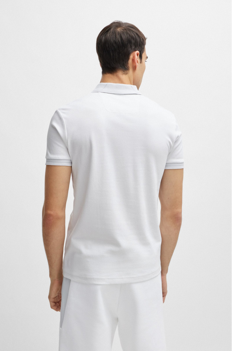 Поло Slim Fit для чоловіків (475255), колір Білий - №4