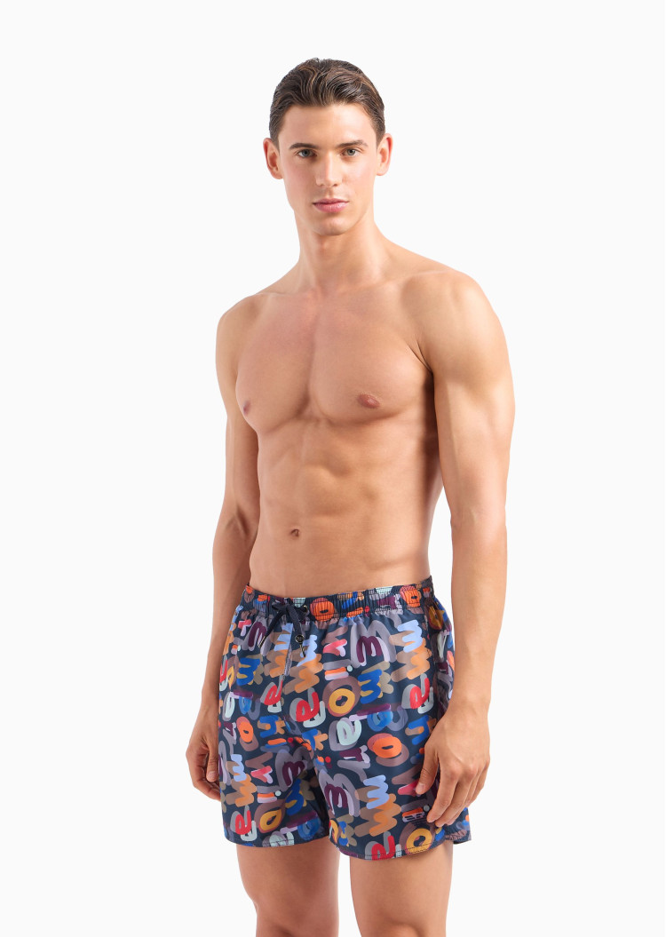 Шорти Slim fit для чоловіків (475262), колір Синій - №2