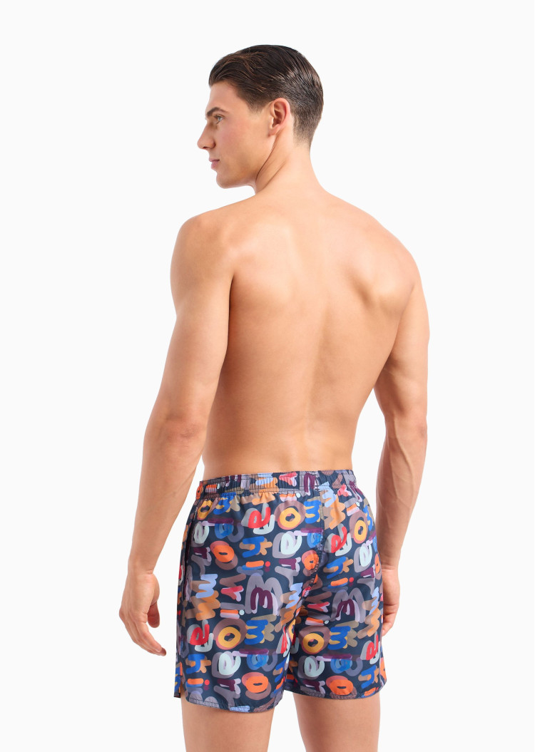 Шорти Slim fit для чоловіків (475262), колір Синій - №3