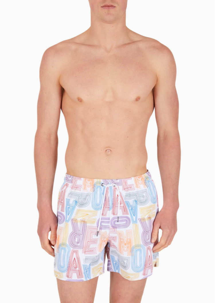 Шорти Slim fit для чоловіків (475266), колір Білий - №2