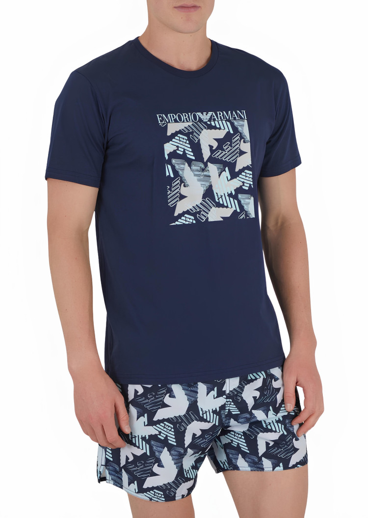 Футболка пляжна Regular fit для чоловіків (475277), колір Синій - №2