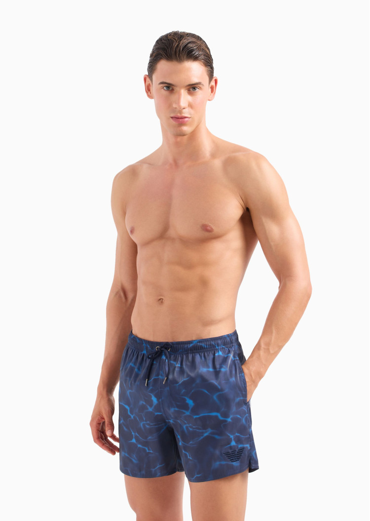 Шорти Slim fit для чоловіків (475278), колір Синій - №2