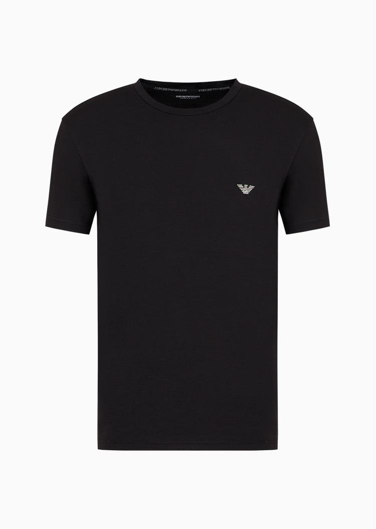 Футболка Slim fit для чоловіків (475313), колір Чорний - №1