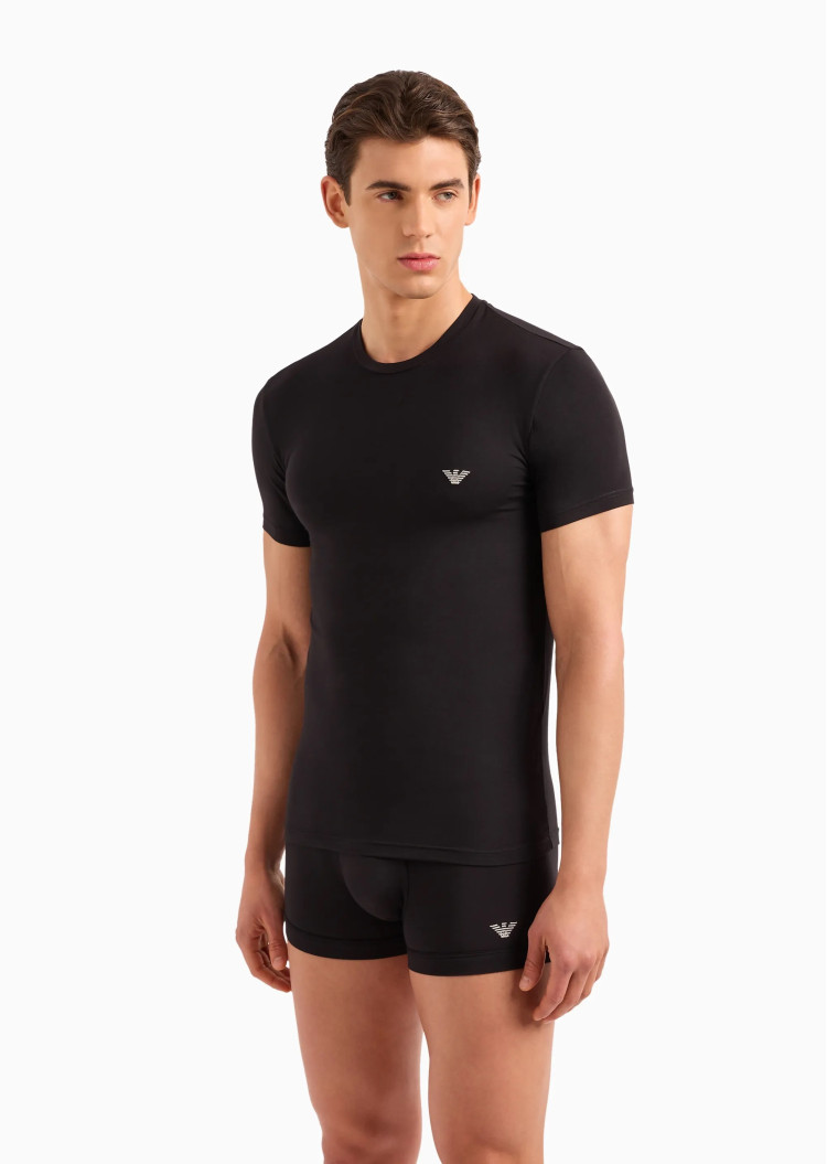 Футболка Slim fit для чоловіків (475313), колір Чорний - №2