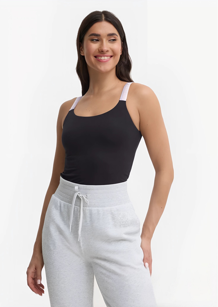 Майка Slim fit для жінок (475348), колір Чорний - №2