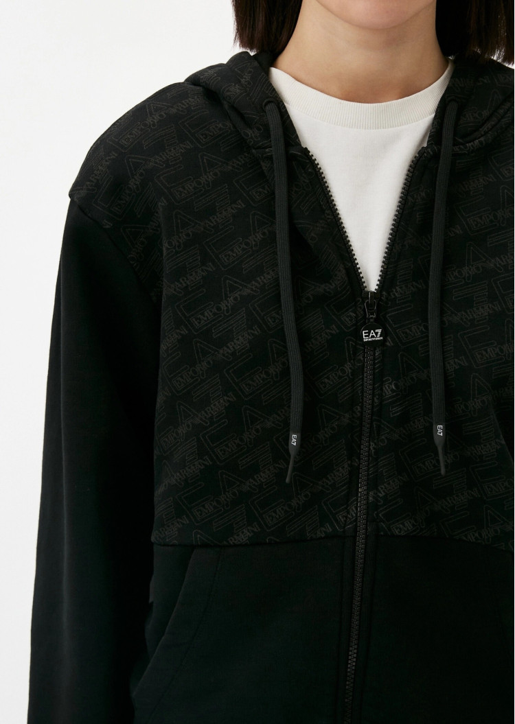 Спортивна кофта Relaxed fit для жінок (475378), колір Чорний - №5