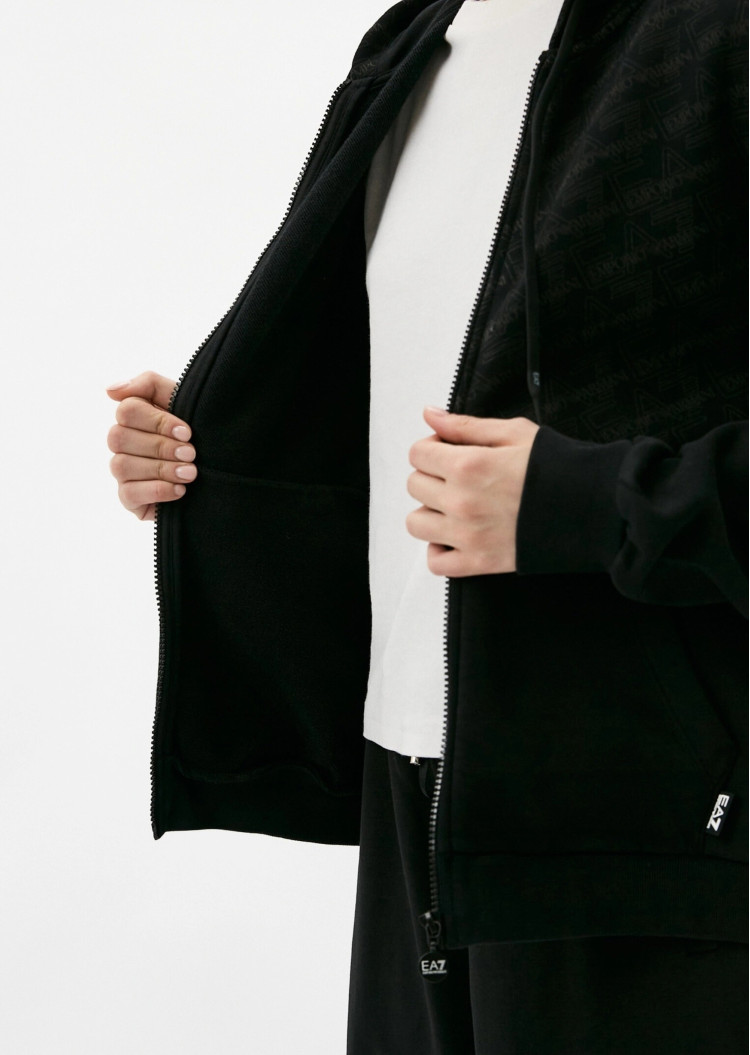 Спортивна кофта Relaxed fit для жінок (475378), колір Чорний - №6